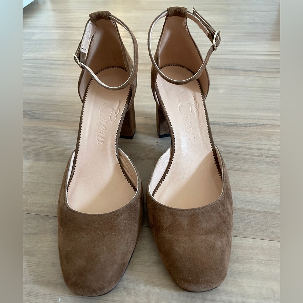 J. Crew Heels - Brown Suede